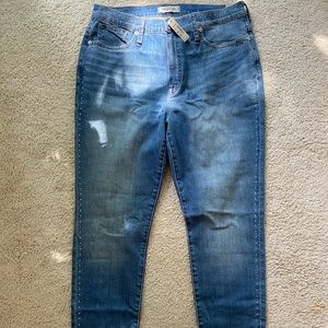 Madewell 10” High-Rise Skinny Jeans with Studs